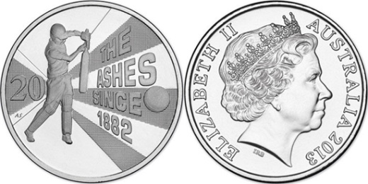 Austrálie – 20 cent 2013, The Ashes