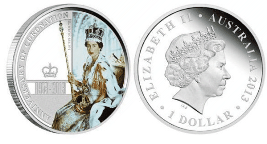 Austrálie – Zlaté a stříbrné mince k 60. výročí korunovace královny Alžběty II.
